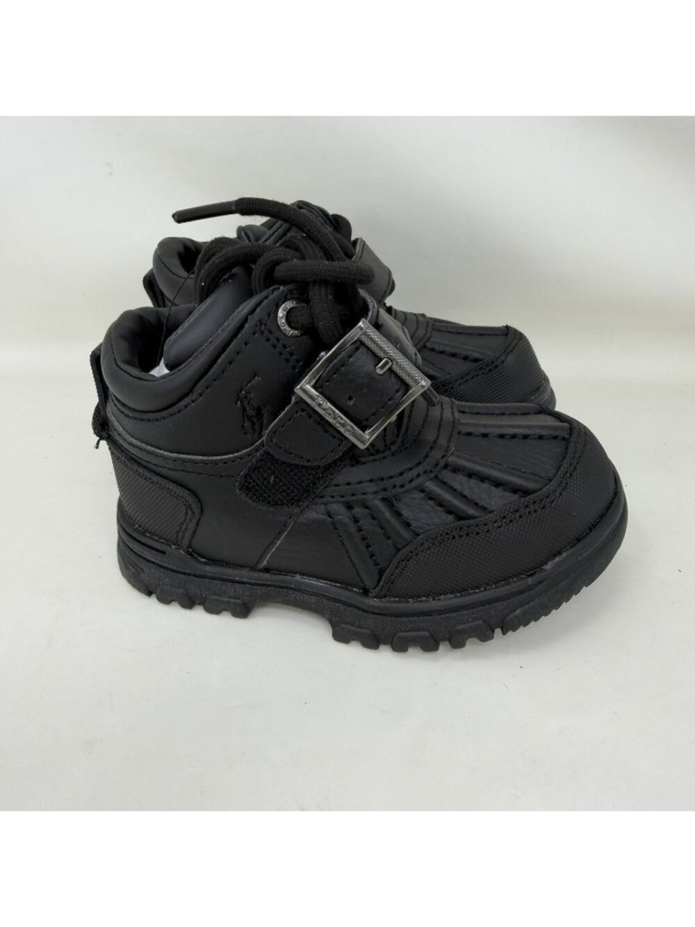 Polo Ralph Lauren Dover Duck Boots Black Toddler Size 6